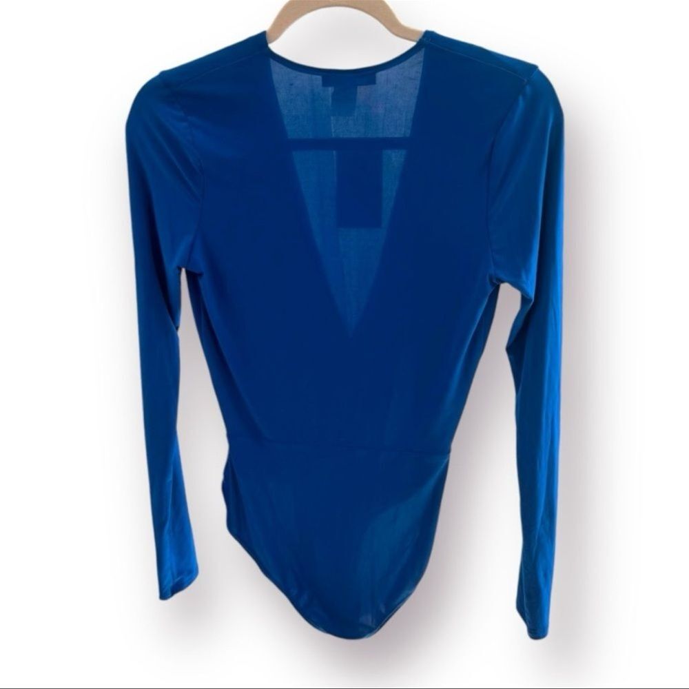 Ashley Boutique Blue Long Sleeve Bodysuit - Size Large - NWT - Picture 2 of 5